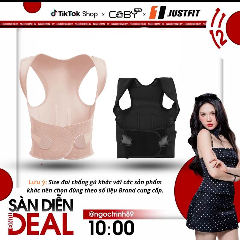  Đai chống gù lưng JUSTFIT hỗ trợ định hình cải thiện vóc dáng Sport 
