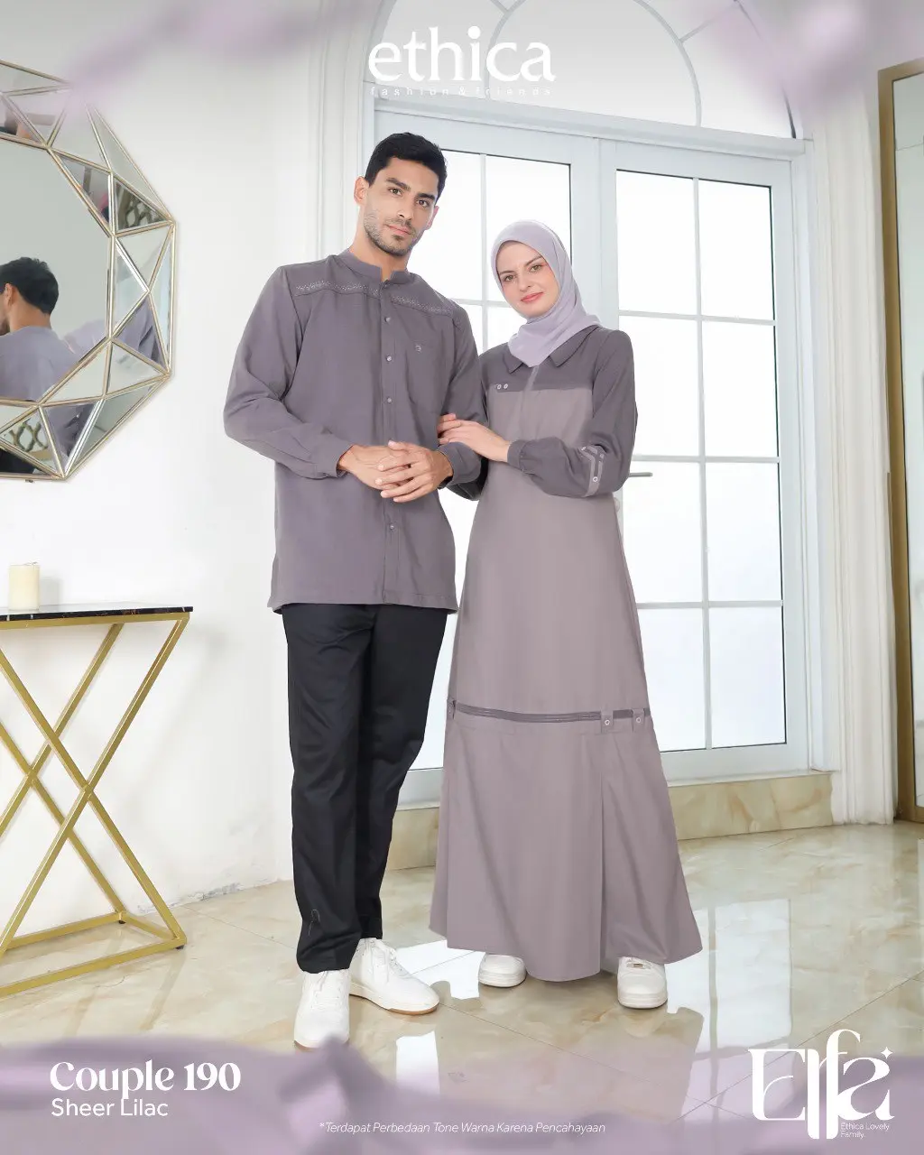 2025 COUPLE TERBARU SHEER LILAC BY ETHICA AYUMI
