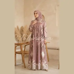 [Ready Stock] TUTUNAJWA Haruka Princess Gamis set hijab segi 4 Polos