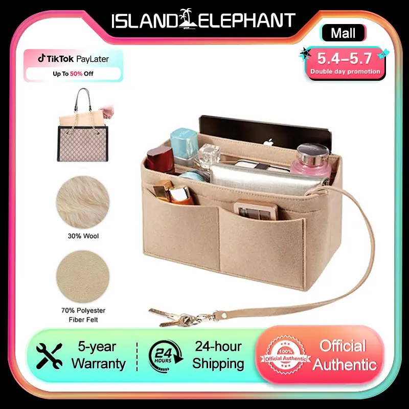 ISLAND ELEPHANT Bag Organizer for Tote Bag