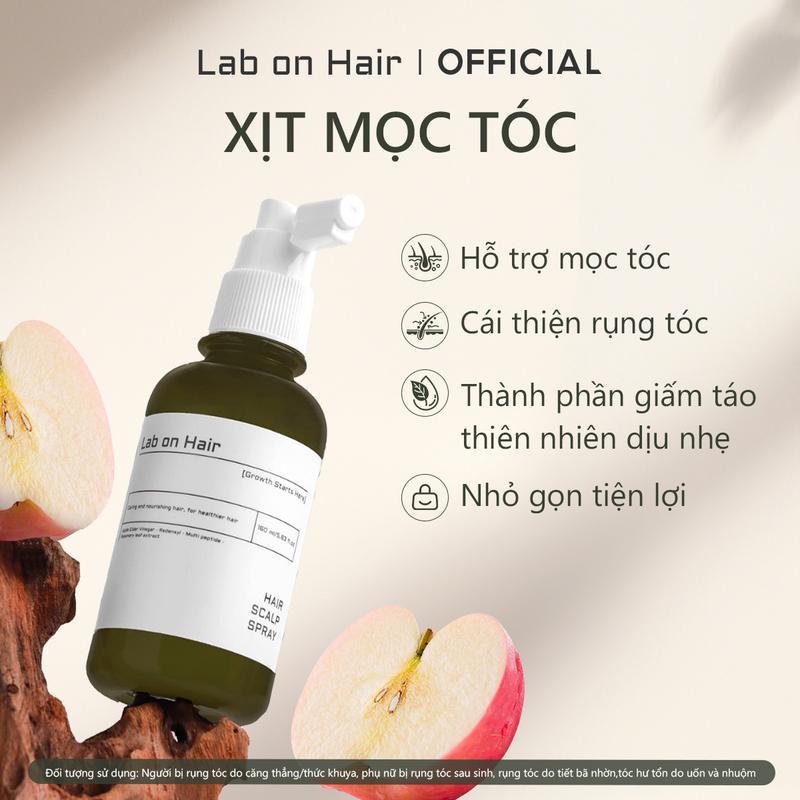   Flashsale  Xịt dưỡng tóc hỗ trợ cải thiện tình trạng gãy rụng Lab on Hair chất dinh dưỡng cho tóc Chăm Sóc Tó 