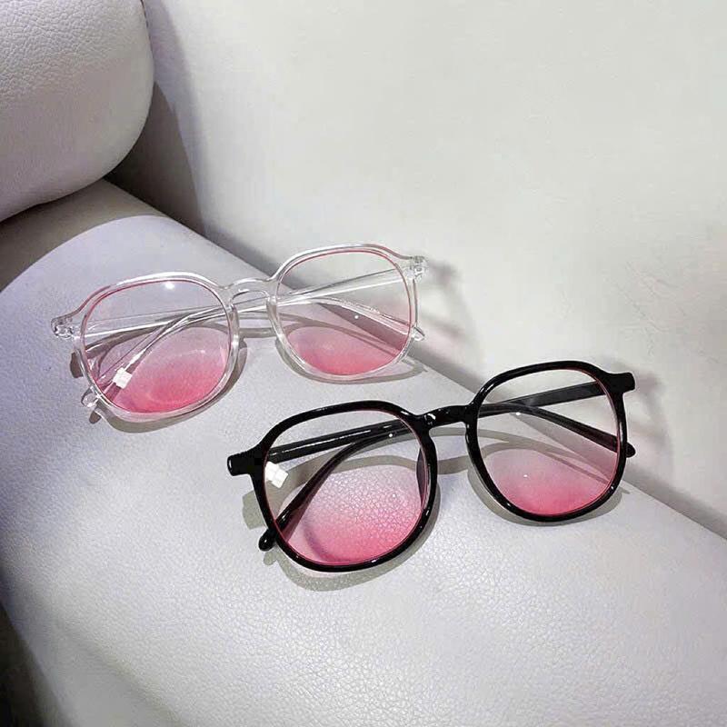  M83 Mắt kính mát nam nữ tròng kính mắt má hồng chống nắng gọng kính mặt tròn thời trang 