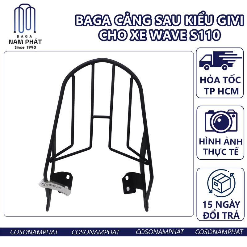 BAGA CẢNG KIỂU GIVI DÀNH CHO XE Wave Blade RSX FI Wave a sau 2017 WS110
