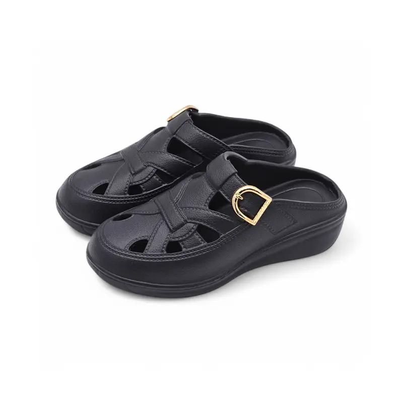 Sandal Wanita Sendal Selop Wanita Tebal Fashion Model kekinian Antislip Empuk dan Ringan Karet Shoes 5