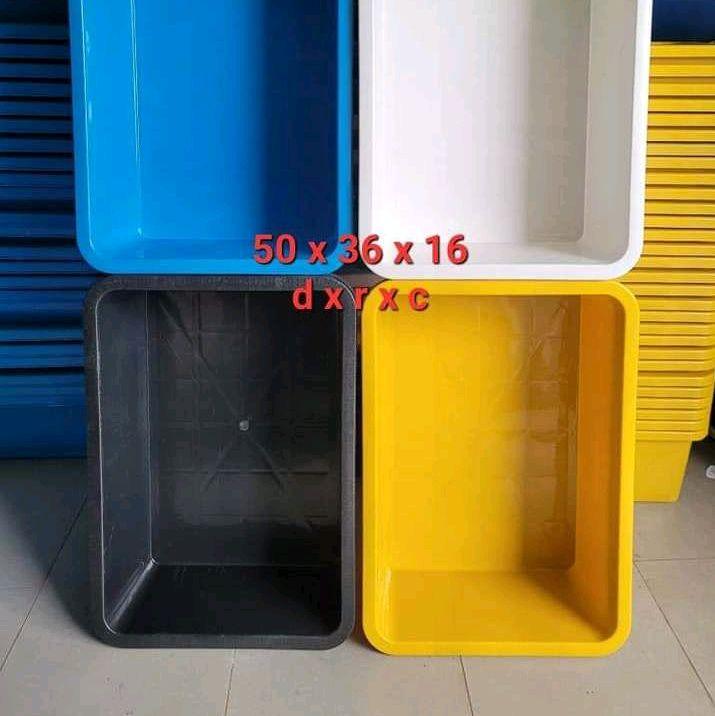 Thùng Đựng Hàng Nhựa 50x36x16 cm Đa Màu Sắc Đen Xanh Vàng Trắng_chat lượng cao