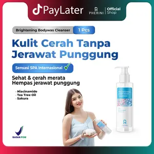 PHERINI Brightening Body Wash Cleanser | Niacinamide - Soap/ Wangi  Sabun Mandi Cair untuk Perawatan Tubuh Mencerahkan , Membersihkan, dan mengatasi kulit berjerawat whitening