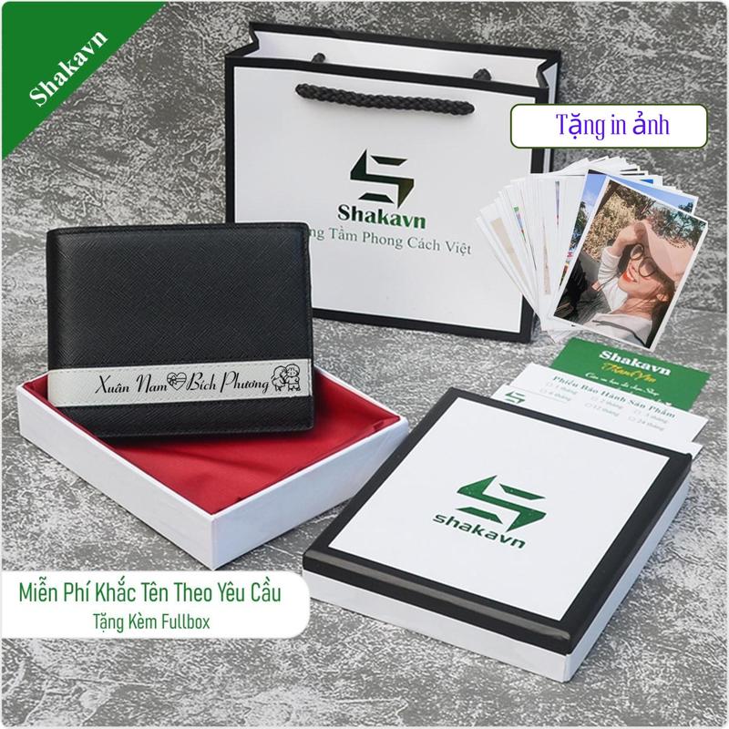 Ví Nam Khắc Tên Theo Yêu Cầu – In Tặng Ảnh Fullbox Và Túi Giấy Hộp Quà - Bảo Hành 12 Tháng