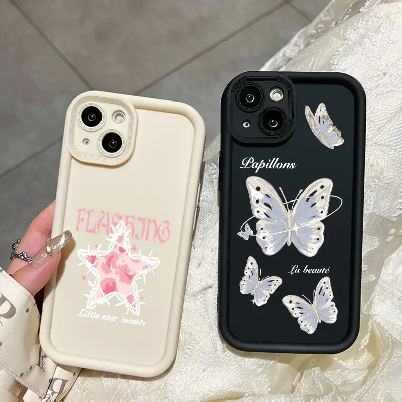 Casing Hp Untuk OPPO A7 OPPO A5s OPPO A12 OPPO A12S A11k Case HP pola kupu-kupu bintang Cesing Casing sederhana Kesing Silikon lunak Kasing baru Softcase 7