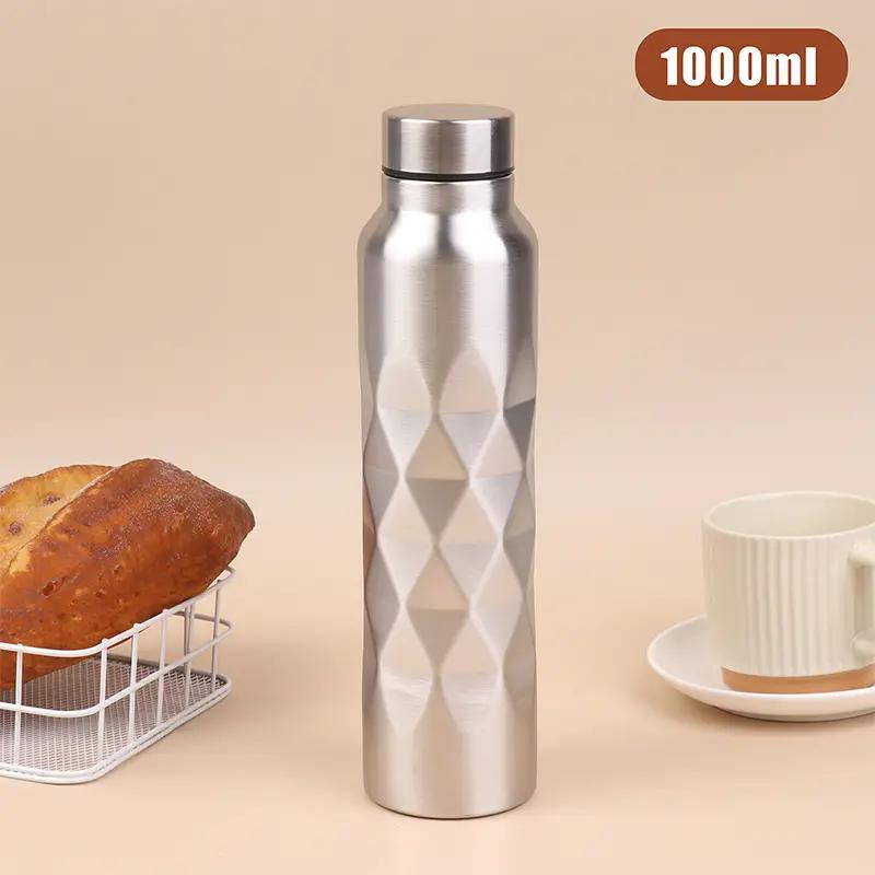 dung lượng lớn 1000ml đơn - bức tường bằng thép không gỉ chai nước bị rò rỉ - bình thể thao bảo vệ cho phòng tập thể dục