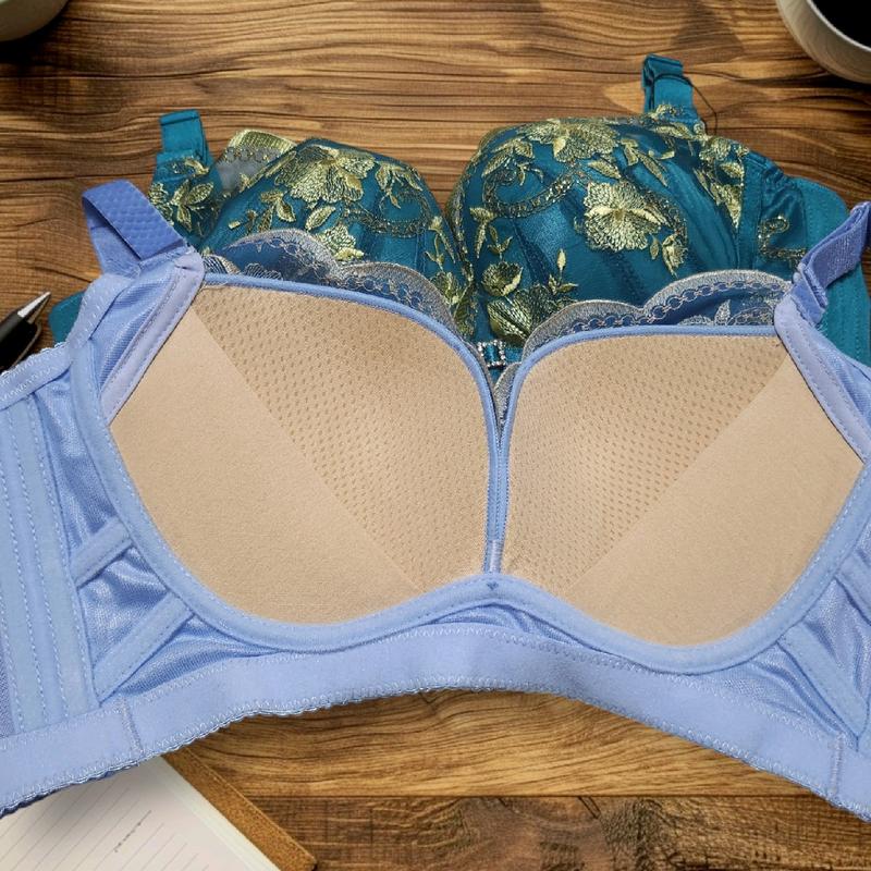[ isi 3 pcs ] OBRAL BRA WANITA MURAH Bra Penutup Lemak Tanpa Kawat Cup B Size 32-38 Kait 4 Busa Tipis art 8167 Bh Dewasa Kancing Cantik Tanpa kawat peanut Motif 1