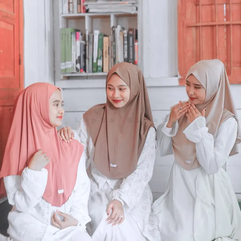 Hijab instan bergo malay non ped antem jilbab menutup dada size M jersey premium Daily Hijab 0