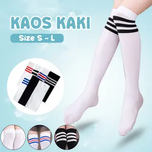 Caramel Kaos Kaki Anak Perempuan Diatas Lutut Stocking Panjang Lembut Elastis Aksesoris Fashion Trendy