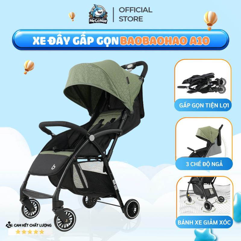 Xe Đẩy Cho Bé Baobaohao A10 Chính Hãng, Xe Đẩy Gấp Gọn Điều Chỉnh 3 Tư Thế, Có Giảm Xóc An Toàn