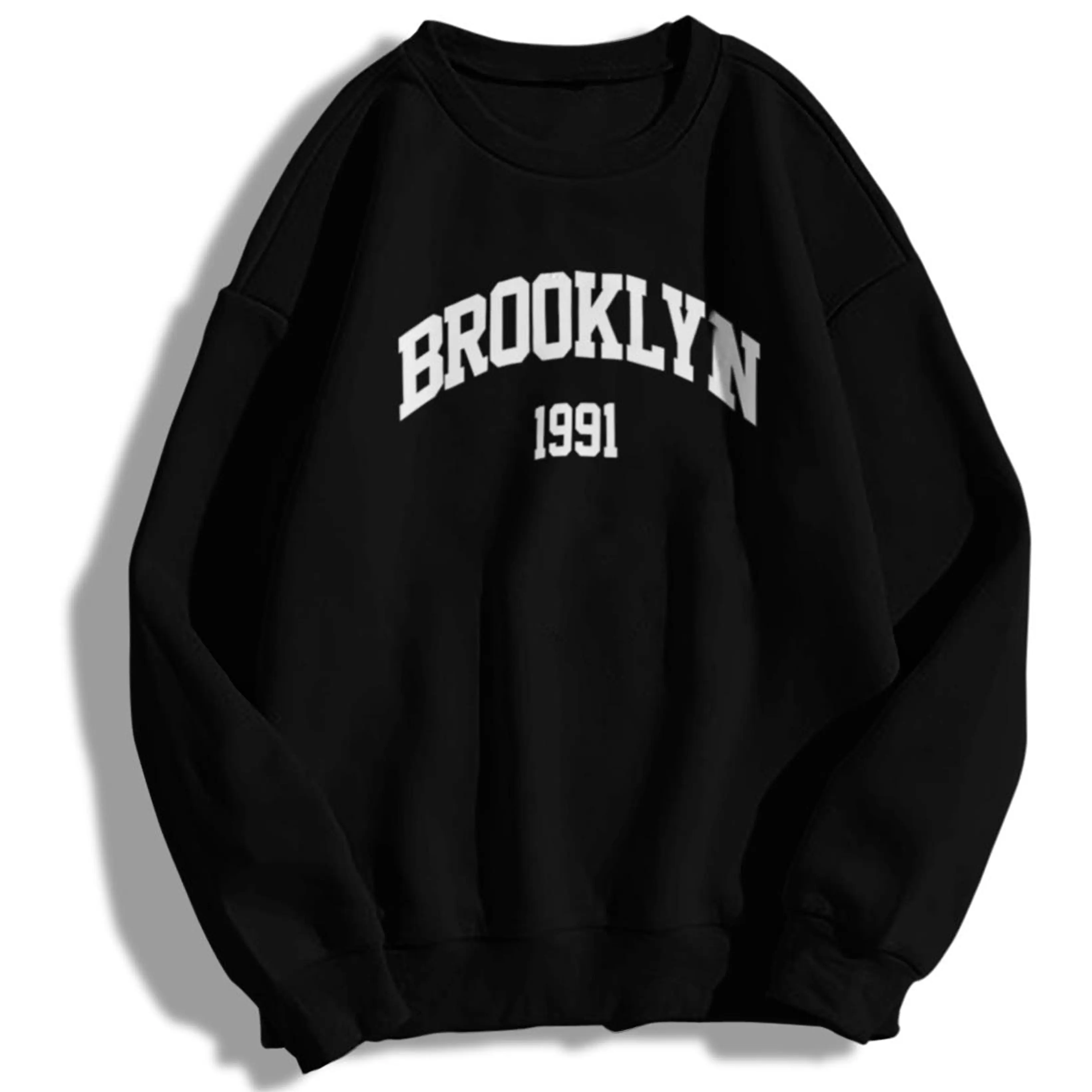 Look Sweater BROOKLYN 1991 Sweatshirt  Lengan Panjang Pria dan Wanita Kekinian Terbaru Bisa Bayar Di Tempat COD Ukuran L XL XXL