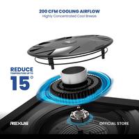 Gambar Rexus Breeze B400 V2 Frost Cooling Pad Cooler Fan Kipas for Gaming Laptop Notebook up tp 17" 17 inch , RPM up to 2400 , Kipas Besar 15 cm Computer Pendingin - Hitam dari Click & Go Tokopedia Kota Bandung 2 Tokopedia