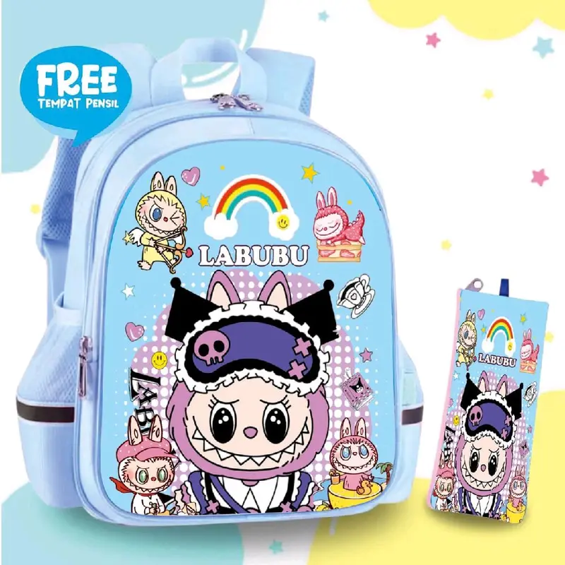 BISA (COD) BAYAR DI TEMPAT ,TAS SEKOLAH LABUBU TK SD PAUD PEREMPUAN TAS SEKOLAH TERLARIS, TAS SEKOLAH 2025 Fashion ransel Motif Anak 2