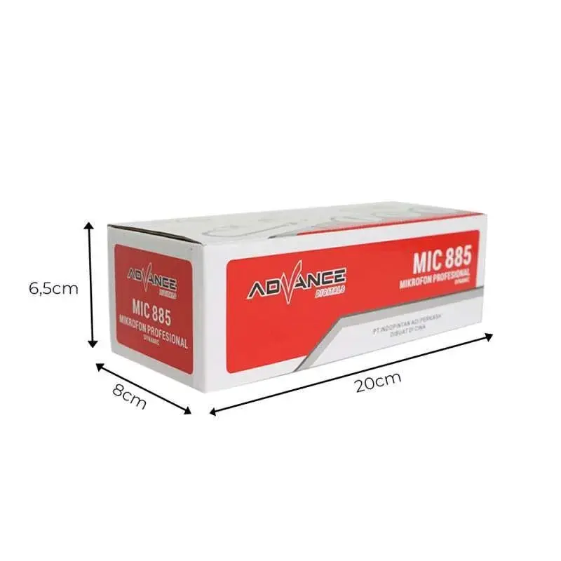 Advance Karaoke Profesional Dynamic Microphone Mic Kabel MIC-884 dan MIC 885 3