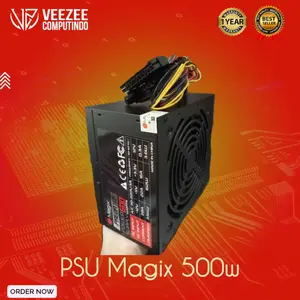 power supply psu magix predator/scorpio 500 watt fan super silent