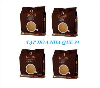 Combo 4 bịch cà phê sữa trần quang Ngon mỗi bịch có 24 ống nhỏ 20gram Cafe cà phê sua coffee