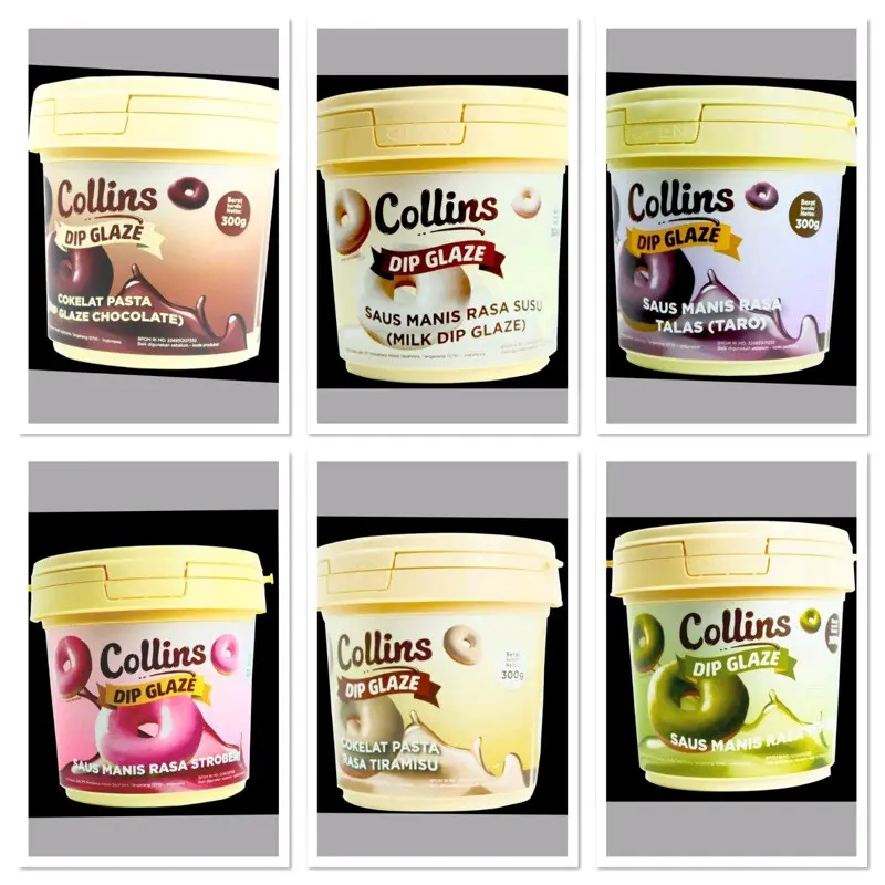 COLLINS GLAZE 300 GRAM / COLLINS 200 GRAM REPACK SEMUA RASA / COLLINS CRUNCHY 350 GRAM Ready SEMUA RASA Banana Coklat 2