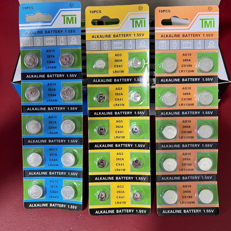 Vỉ 10 Viên Pin Cúc Áo LR41 (AG3), LR44 (AG13), LR1130 (AG10) TMI Giá Rẻ Thiết Bị Điện Tử, Dụng Cụ, Gia Dụng