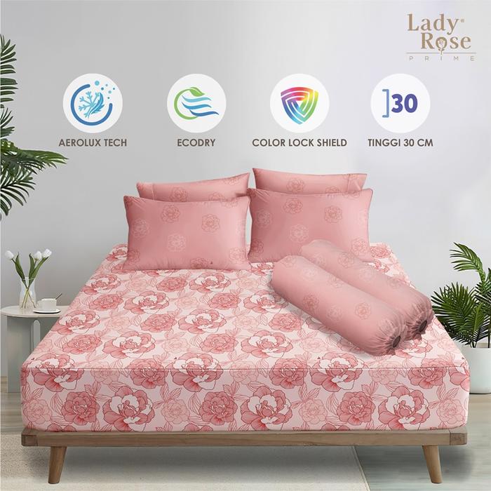 Gambar Lady Rose Prime - Sprei Extra King 200x200 Tinggi 30Cm Bantal 2 - Melba dari Lady Rose Sprei Kab. Bandung Tokopedia