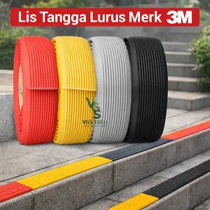Lis tangga Pengaman Anti Slip tangga Merk 3M Doubletape Step Nosing karet