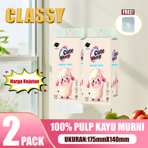 【2Pack 1620Helai】Tisu Gantung tebal 3 PLY 810 Helai untuk pakaidirumah ekonomis Tisu makanan dengankemasaan besar Tissue -CLASSY Kartun Series