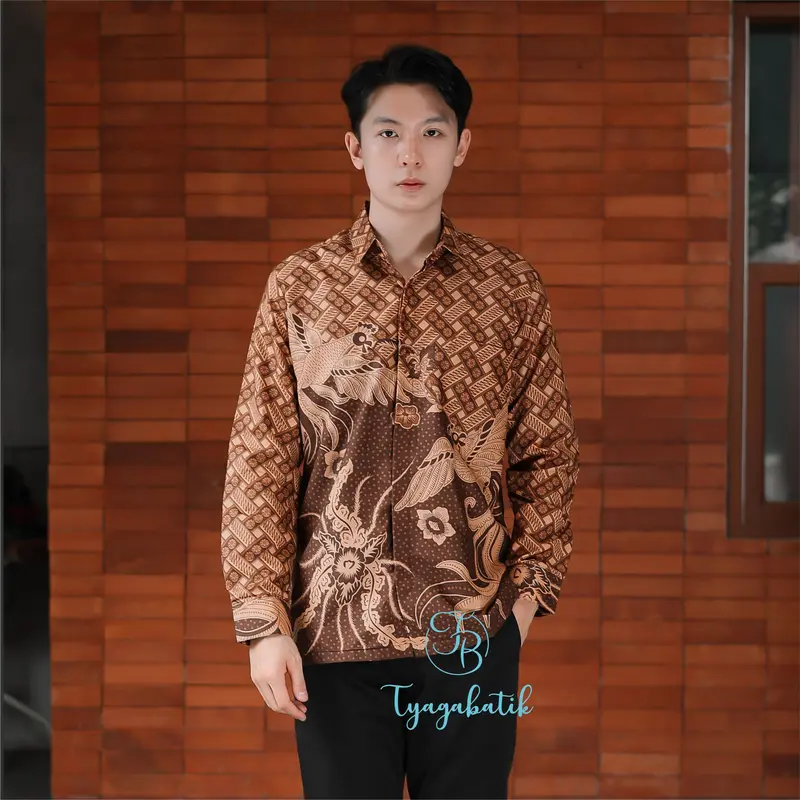 Kemeja Batik Slimfit Lapis Furing Premium 1159 Tyaga Batik 0