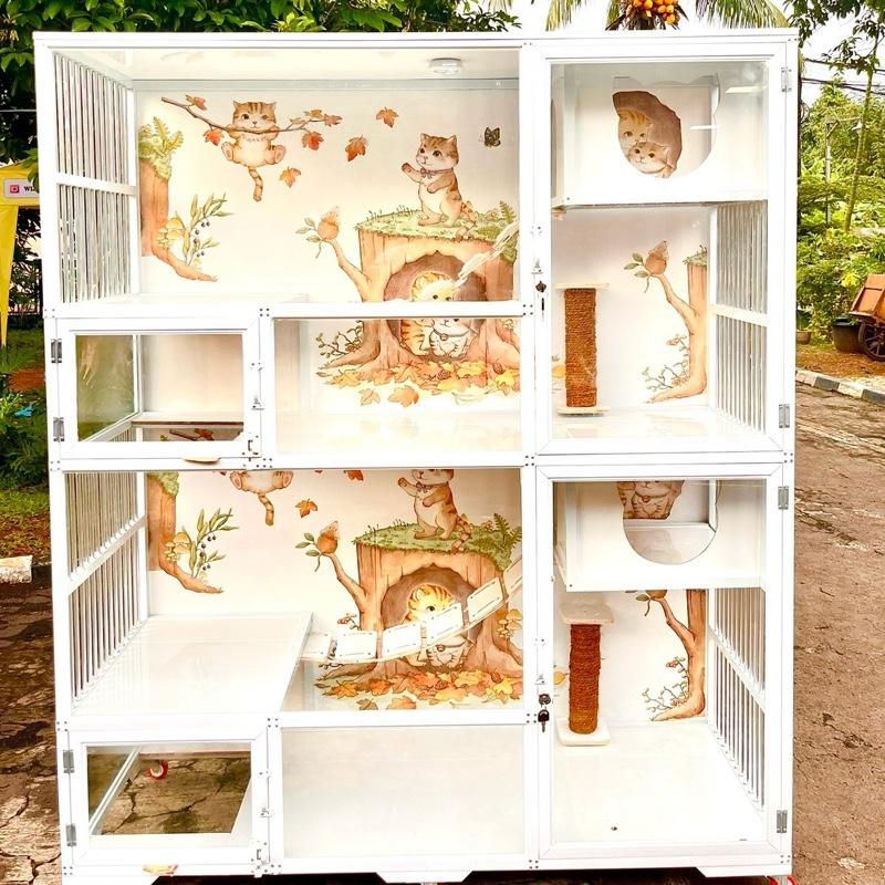 Kandang Kucing Alumunium Playground rumah 1