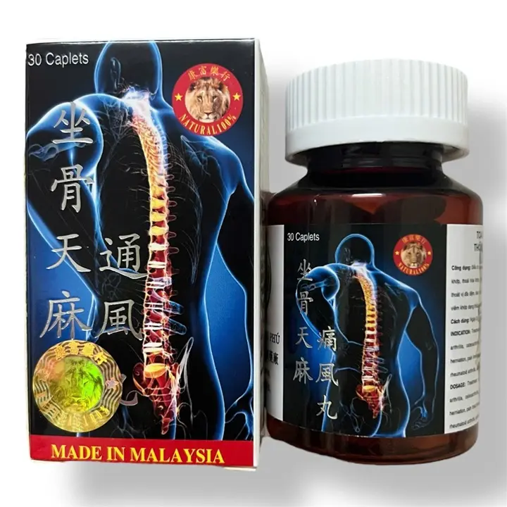 Viên uống nhức xương khớp, tê bì chân tay, thiếu chất nhầy khớp gối, khô khớp, thoát vị đĩa đệm xuất xứ Malaysia - Mã số 2077 1