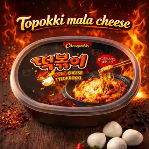 [CHEZZPOKKI] TOPOKKI MALA CHEESE HALAL mukbang series - tteokbokki rabokki makanan korea pedas keju