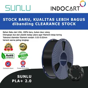 3D Printer Filament SUNLU PLA PLUS 2.0 Upgraded Filament with Neat Winding USA Materials 1.75mm 1Kg