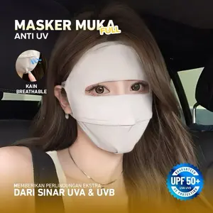 ￼WALVA - Masker Wajah Full Face Anti UV | Masker Motor Penutup Wajah | Masker Full Face Anti UV 99%