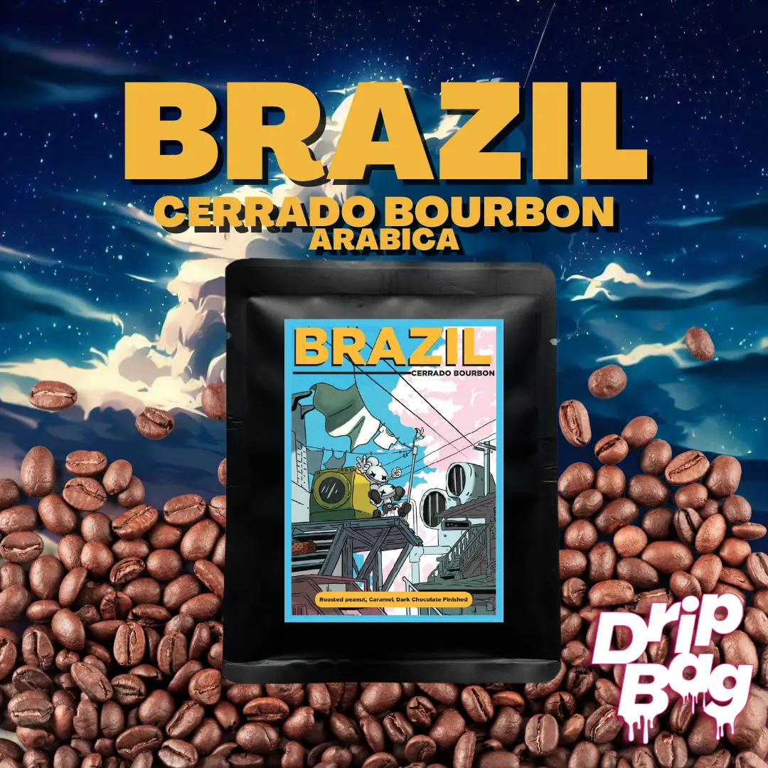 Brazillian Bourbon 1 Drip Bag Coffee - ( kopi instant filter )