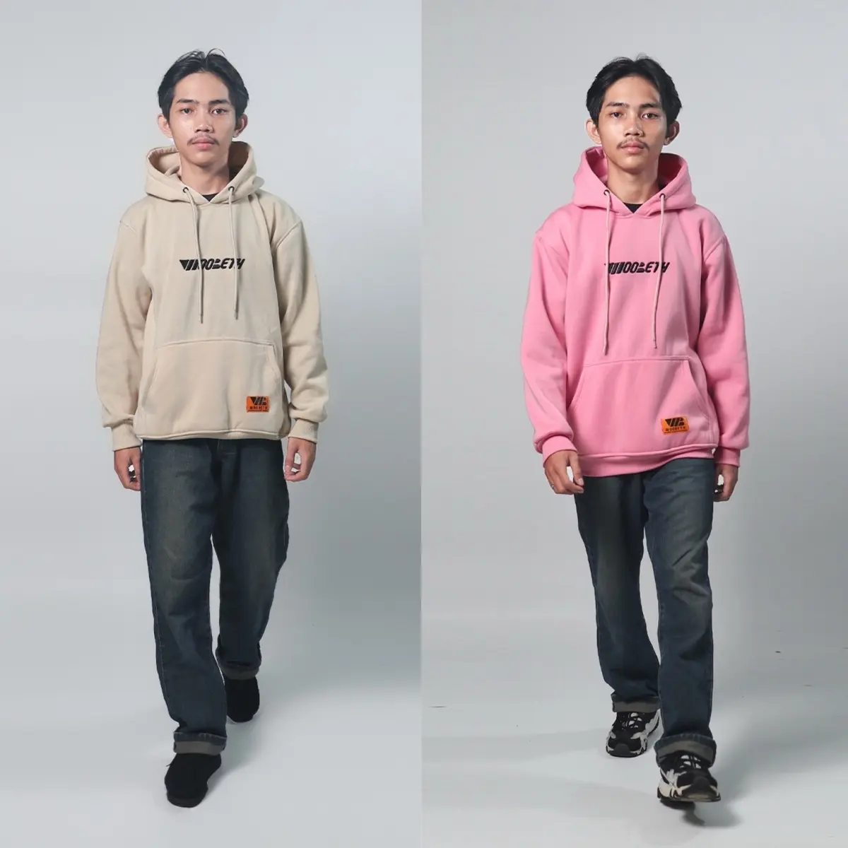 Hoodie Pria Wanita Woobeth Jumper Couple Unisex Fleece Tebal 280gramasi - Distro, High M-XXL