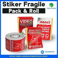 Gambar Stiker Label Packing Fragile + Video Unboxing Termurah Per Pack dari PabrikPacking Kota Administrasi Jakarta Utara 1 Tokopedia