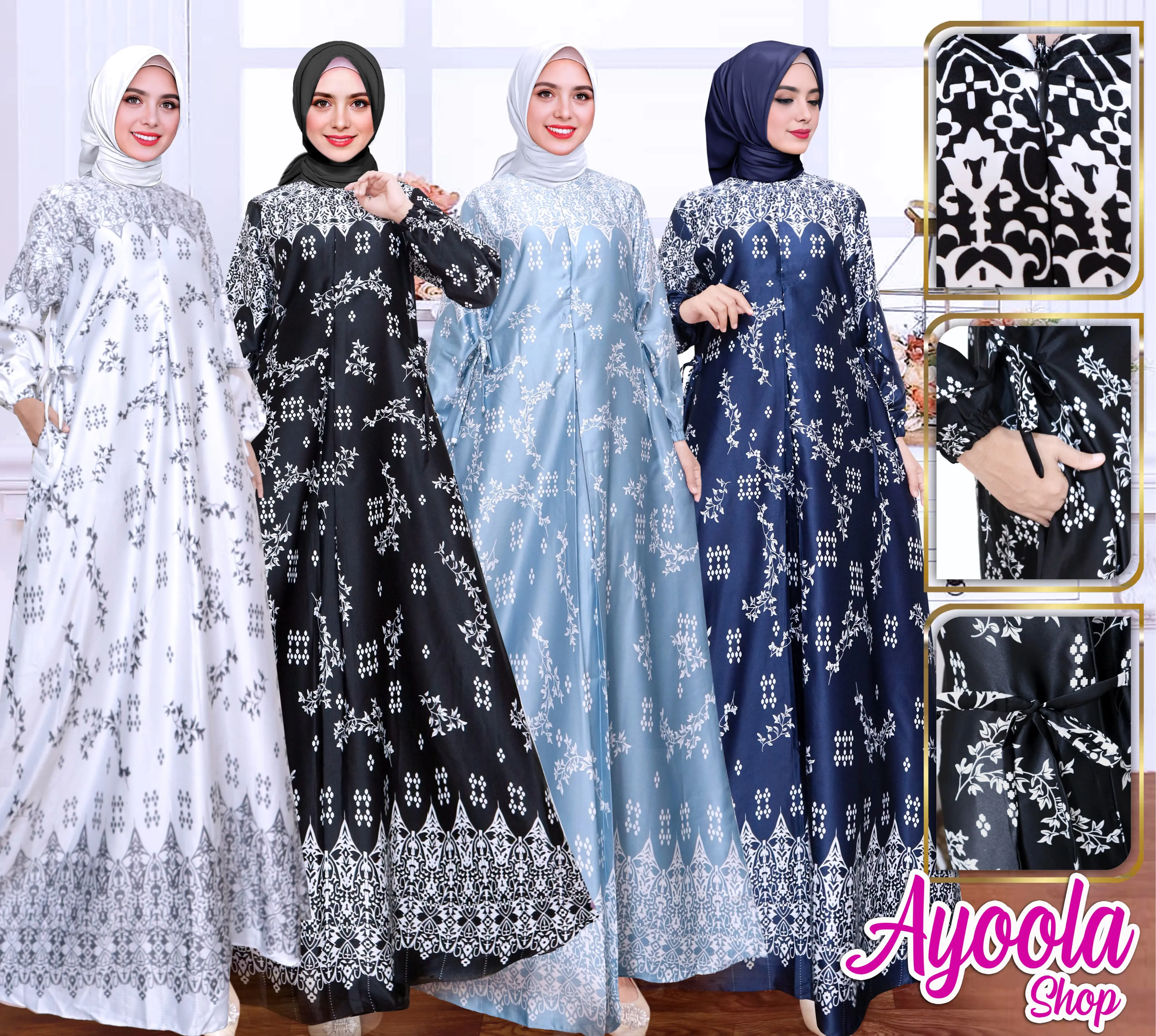 Gamis Yumna Silk Premium / Silk Premium Series / Jumbo Dress Wanita