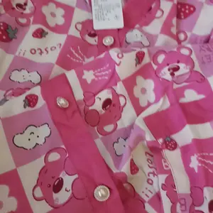 Piyama Set Wanita Premium Lengan Pendek Celana Panjang Bahan Satin Viscose - 005