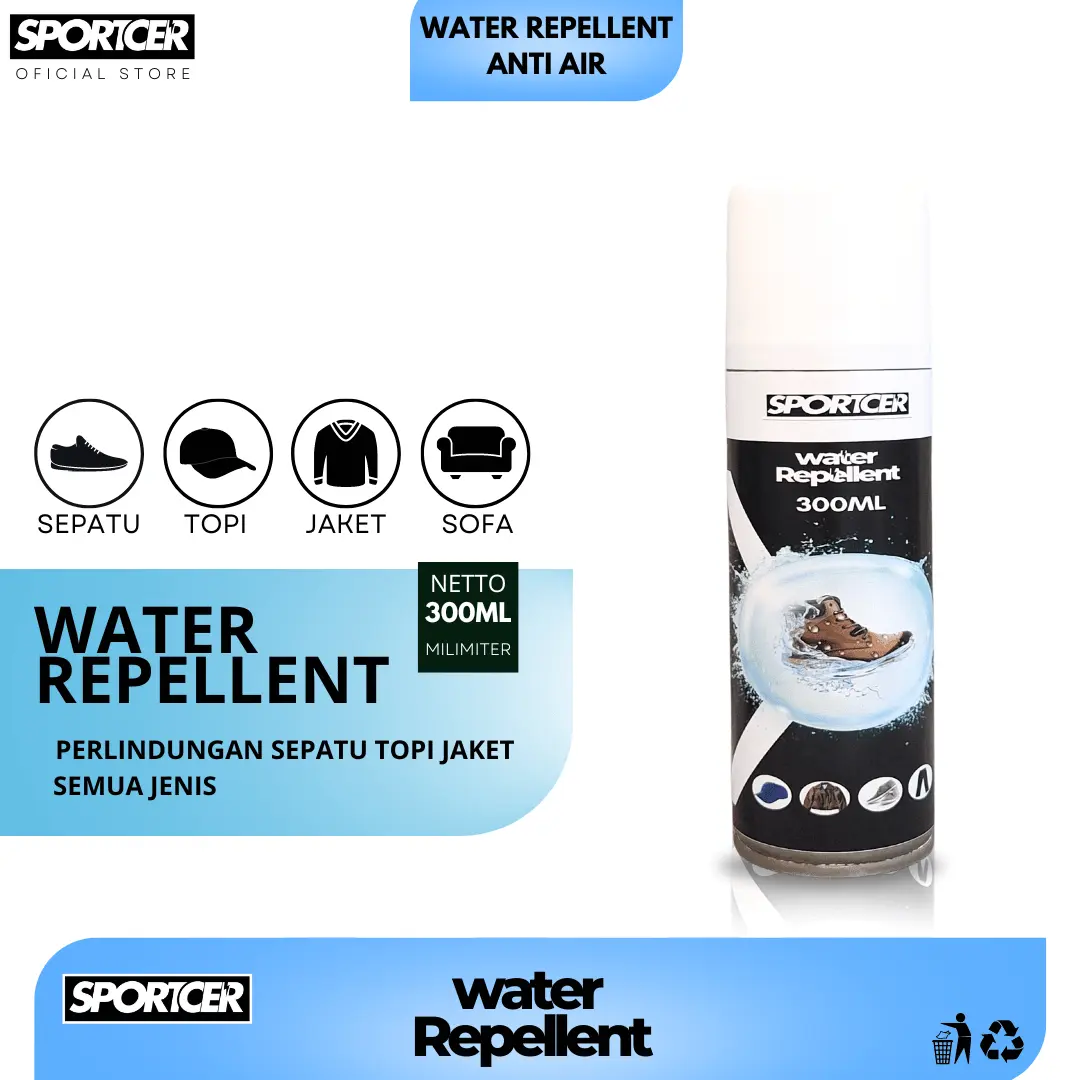 Pelindung Sepatu Sportcer Water Repellent - Pelindung Anti Air 300ML