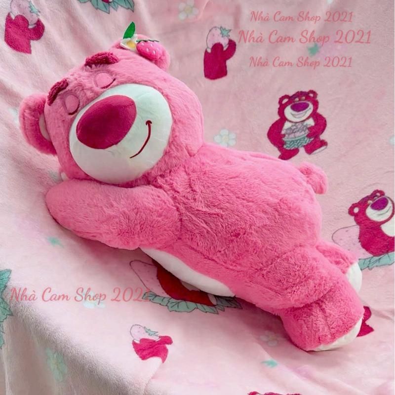  Nhà Cam Bộ chăn gối văn phòng gấu bông kèm mền gấu dâu 2 trong 1  gối chăn  3 trong 1  gối chăn ủ tay  siêu tiện lợi 