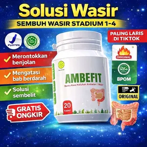 Ambefit Herbal Isi 20 Kapsul Kempiskan Benjolan Wasir dan Atasi Bab Berdarah sembelit Ampuh Untuk Busui Original Bpom