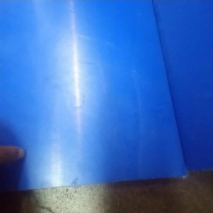 Nylon Pe Biru Lembaran 8mm x 50cm x 60cm - Polyethylene Sheet - HDPE