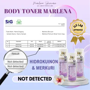 Paket Hemat 3 Marlena dna Salmon AHA/TONER BADAN MARLENA STONG FREE KAPAS