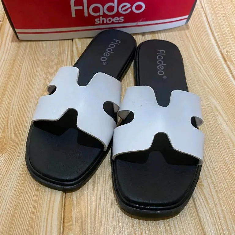 Sandal Wanita Slop Kode H | Sandal Flat Cewek | Sandal Cewek Keren Kekinian Sendal