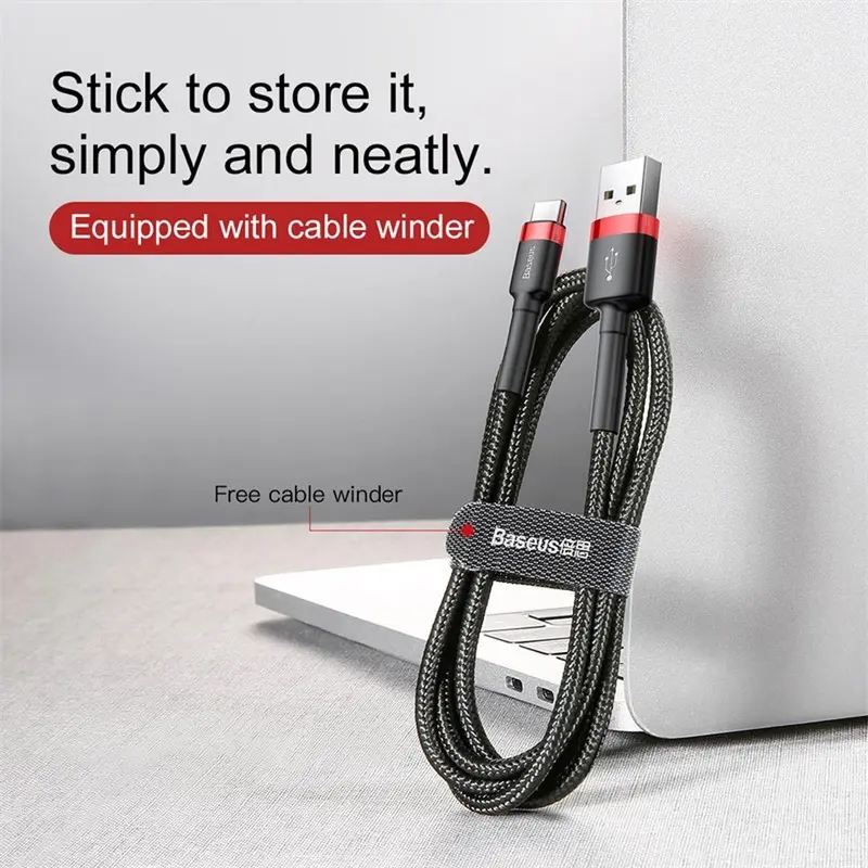 [Sale] Kabel Data Type-c Baseus Cafule Cable For Type-c 5