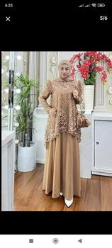 Product Review of Almeera Dress Ceruty Premium Mix Brokat Gamis Mewah Viral Pesta Kekinian Terbaru 2024 Kondangan Wanita Muslim Panjang from u**3 0