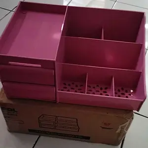 [Supermall] COD Rak Mini Kosmetik / Cosmetic Storage Drawer / Kotak Laci Hias / Penyimpanan Makeup Organize