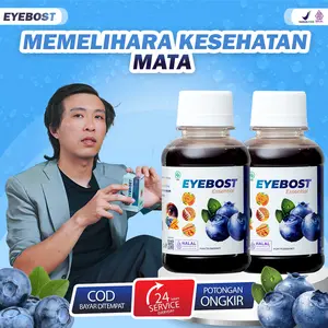 [2 Botol Madu Eyebost] - Multivitamin Memelihara Kesehatan Mata Bantu Masalah Mata Buram Mata kering Berair Lemak Mata Original