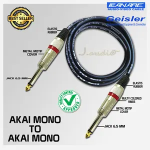 JAPAN STANDARD - Kabel Audio Kabel Gitar/ Kabel Bass Jack Akai Mono to Akai Mono 6.5mm - TJE